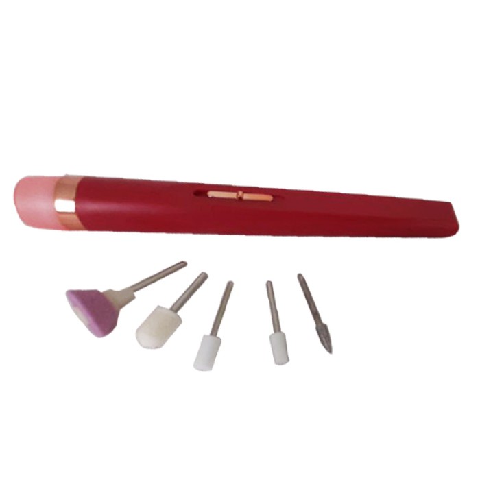 Фрезер для манікюру та педикюру Flawless Salon Nails, машинка для зняття манікюру Red