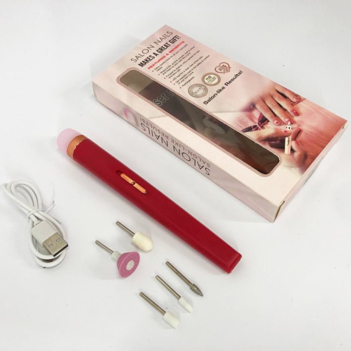 Фрезер для манікюру потужний корея Flawless Salon Nails красный, фрезер DH-347 для манікюру
