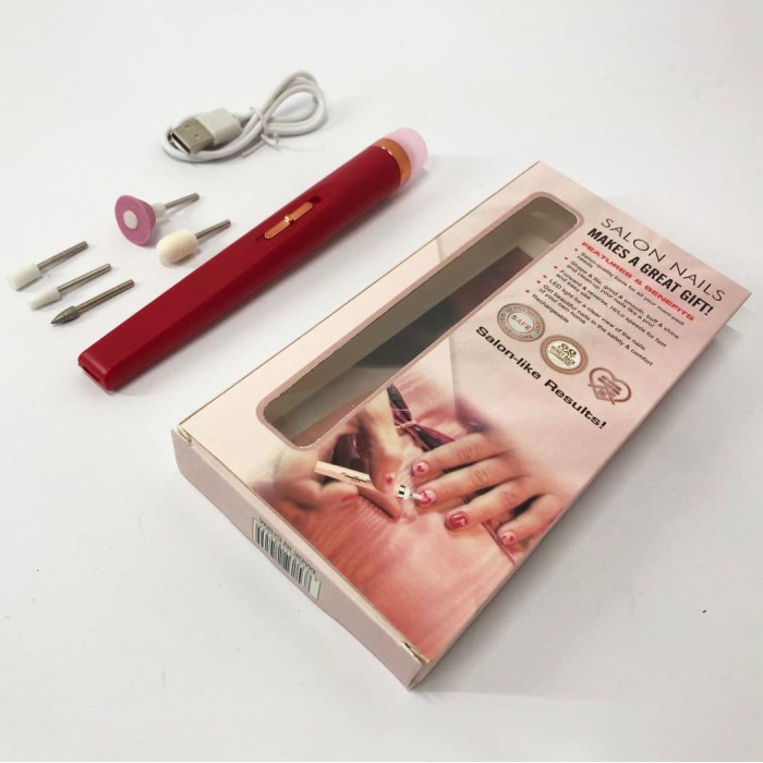 Фрезер для манікюру потужний корея Flawless Salon Nails красный, фрезер DH-347 для манікюру