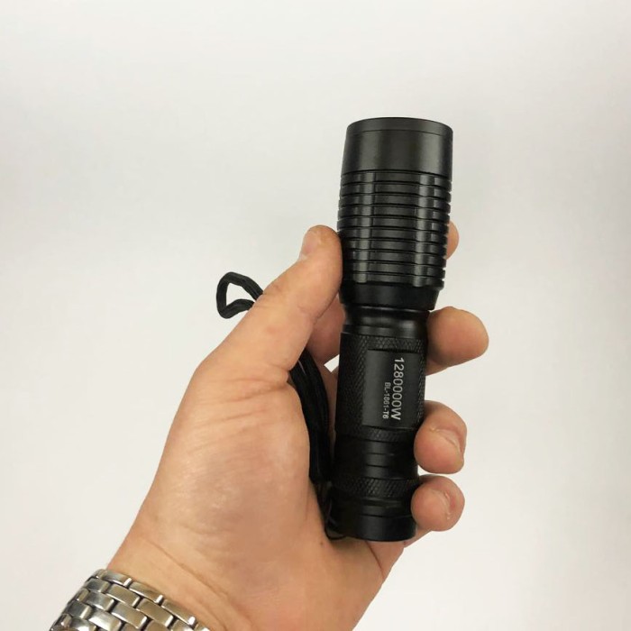 Потужний тактичний ліхтар світлодіодний, LED ліхтар із зарядкою Алюмінієвий 18650 AS-81