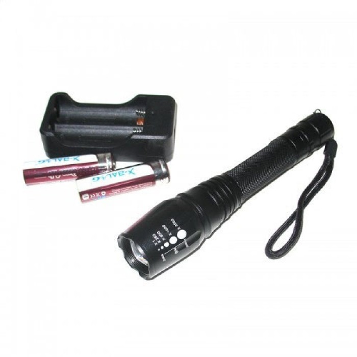 Довговічний світлодіодний ліхтар Police, Ліхтар протиударний водонепроникний Тактичний з діодом IZ-48