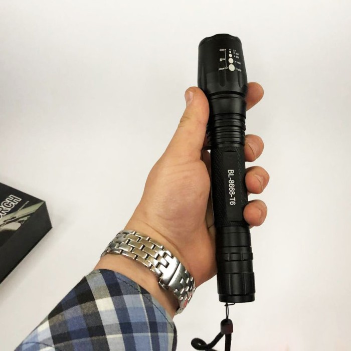 Ручний ліхтар з двома режимами роботи Police 8668-T6, Кращий тактичний ліхтар LED із зарядкою YU-67