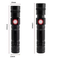 Дуже яскравий ліхтар BL-502 T6+COB, Тактичний ліхтар для армії Кишеньковий тактичний YX-34