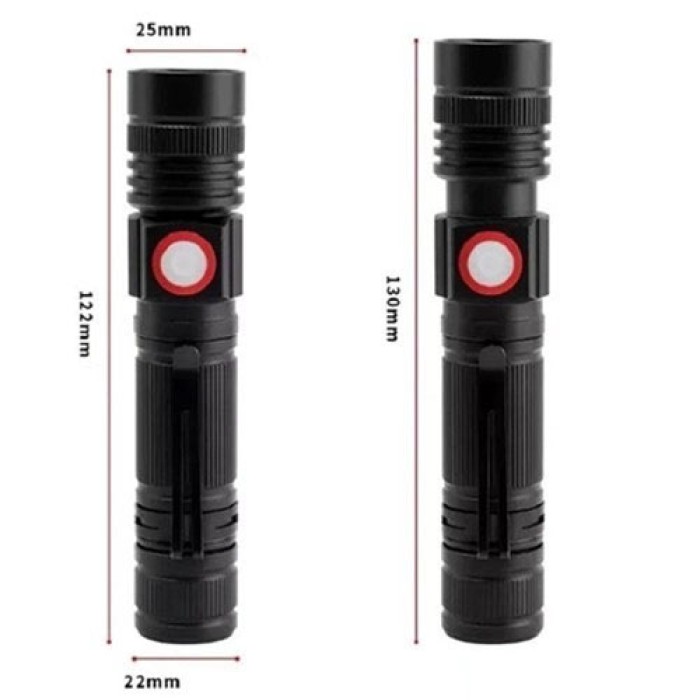 Дуже яскравий ліхтар BL-502 T6+COB, Тактичний ліхтар для армії Кишеньковий тактичний YX-34