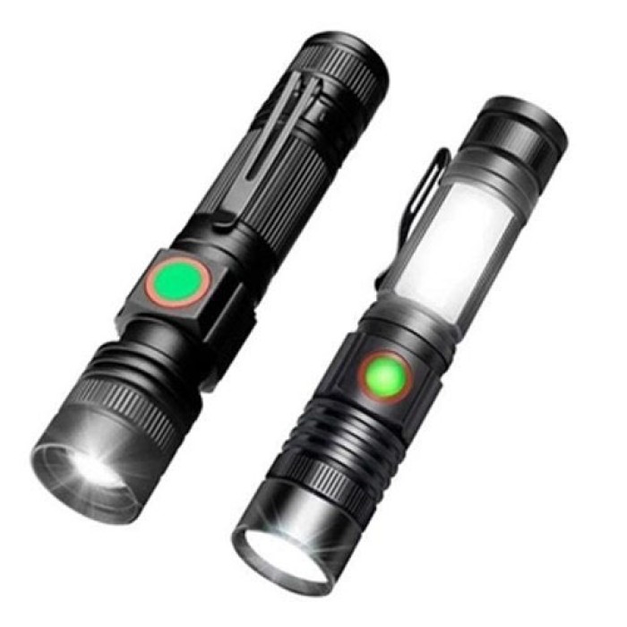 Дуже яскравий ліхтар BL-502 T6+COB, Тактичний ліхтар для армії Кишеньковий тактичний YX-34