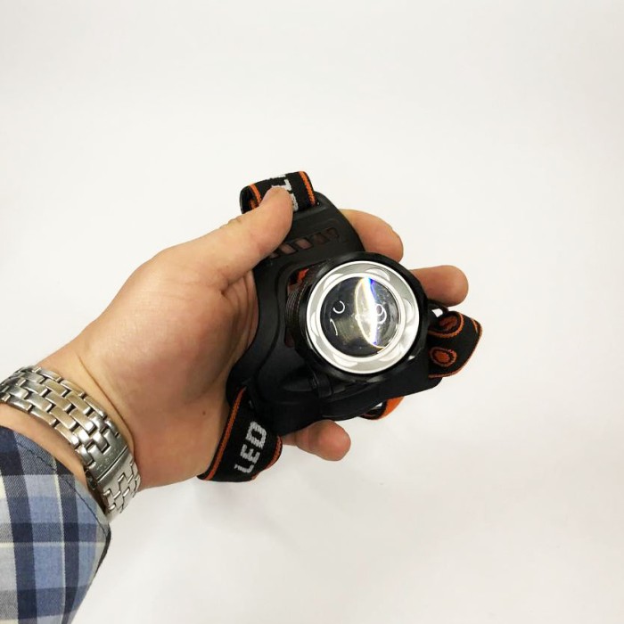 Ліхтарик акумуляторний наголовний Police BL-2189 T6, Налобний світлодіодний ліхтар BA-93