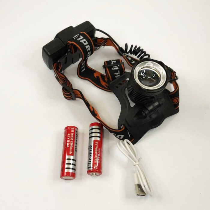 Ліхтарик акумуляторний наголовний Police BL-2189 T6, Налобний світлодіодний ліхтар BA-93