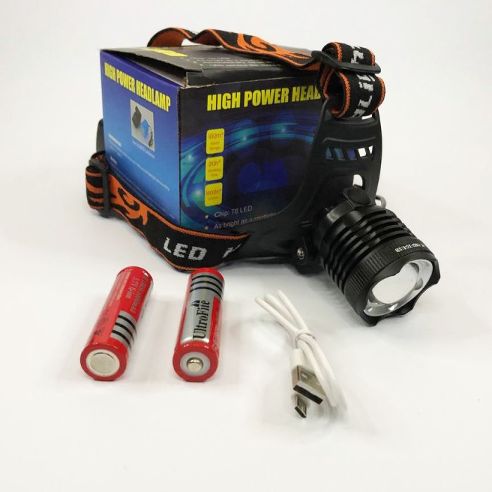 Ліхтарик акумуляторний наголовний Police BL-2189 T6, Налобний світлодіодний ліхтар BA-93