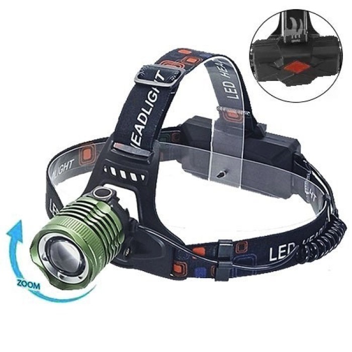 Ліхтарик акумуляторний наголовний Police BL-2189 T6, Налобний світлодіодний ліхтар BA-93