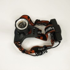 Ліхтар налобний Police BL-2189 T6 (MicroUSB), універсальний, з оптичним зумом, водонепроникний ліхтар