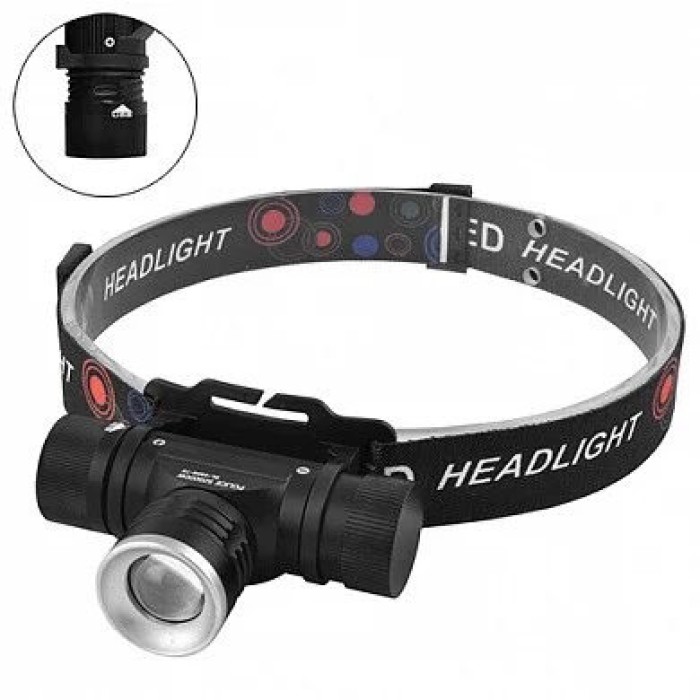 Портативний налобний ліхтарик, Головний ліхтар із зарядним пристроєм, Ліхтар для нічної їзди XS-10