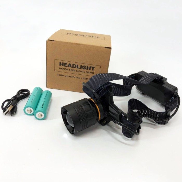 Налобний ліхтар Bailong, Ліхтар на голову з вбудованим акумулятором з фіксацією на голові ZT-42