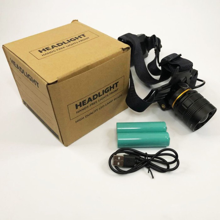 Налобний ліхтар Bailong, Ліхтар на голову з вбудованим акумулятором з фіксацією на голові ZT-42