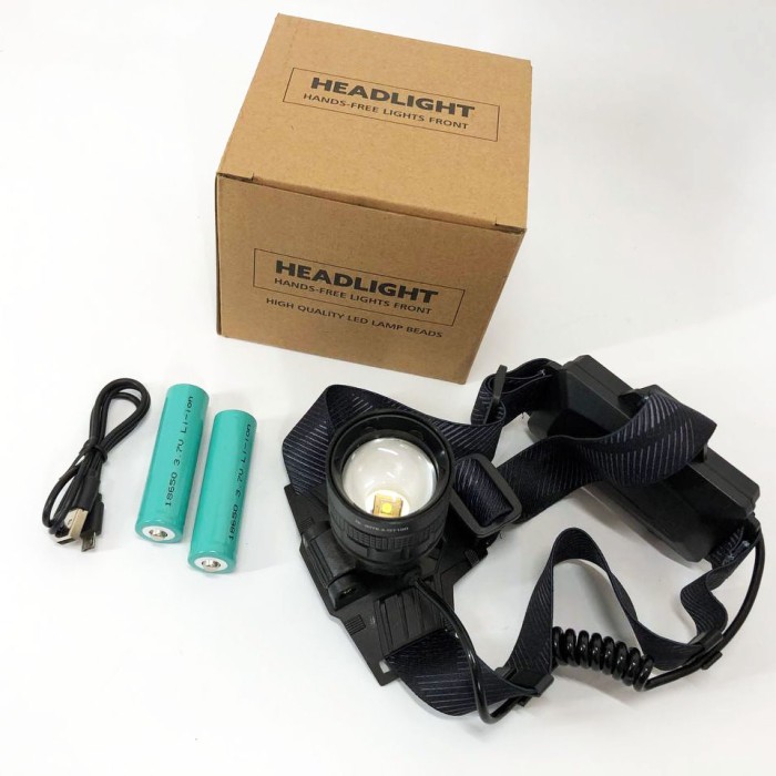 Налобний ліхтар Bailong, Ліхтар на голову з вбудованим акумулятором з фіксацією на голові ZT-42