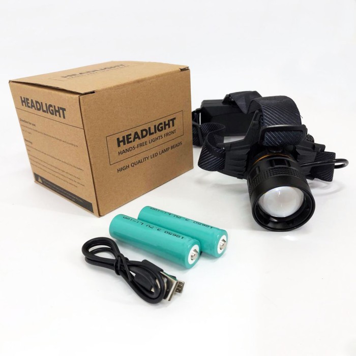 Налобний ліхтар Bailong, Ліхтар на голову з вбудованим акумулятором з фіксацією на голові ZT-42