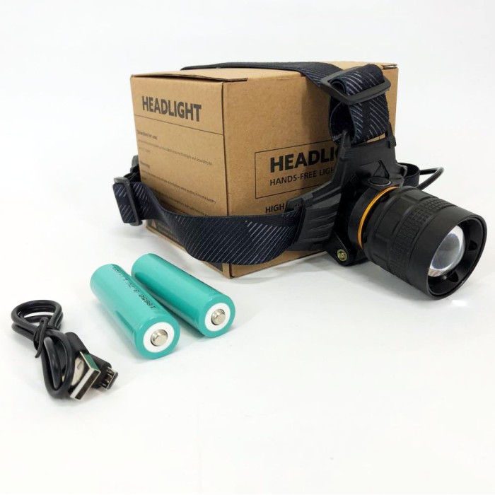 Налобний ліхтар для туризму риболовлі та полювання Bailong BL-8076-2-GT100, Надійний налобний ліхтар PN-27