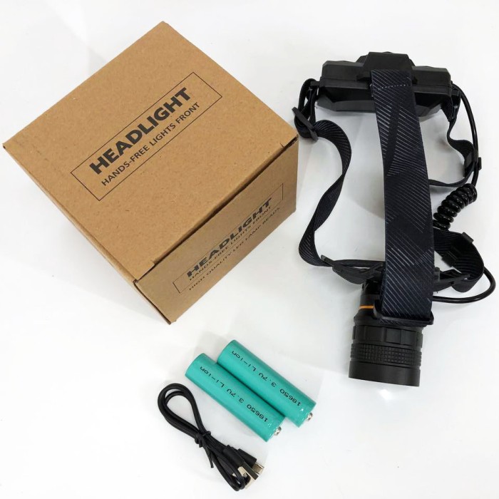 Налобний ліхтар для туризму риболовлі та полювання Bailong BL-8076-2-GT100, Надійний налобний ліхтар PN-27