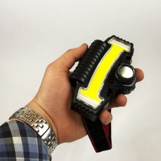 Налобний ліхтарик Bailong BL-W685-LTS+COB+RGB, 5 режимів, водостійкий, ударостійкий, USB кабель Type-c