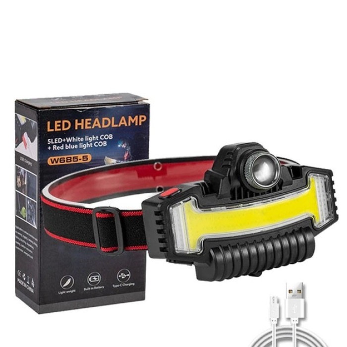 Надпотужний налобний ліхтар Bailong, Налобні ліхтарі для активних людей, Ліхтарик налобник DQ-14