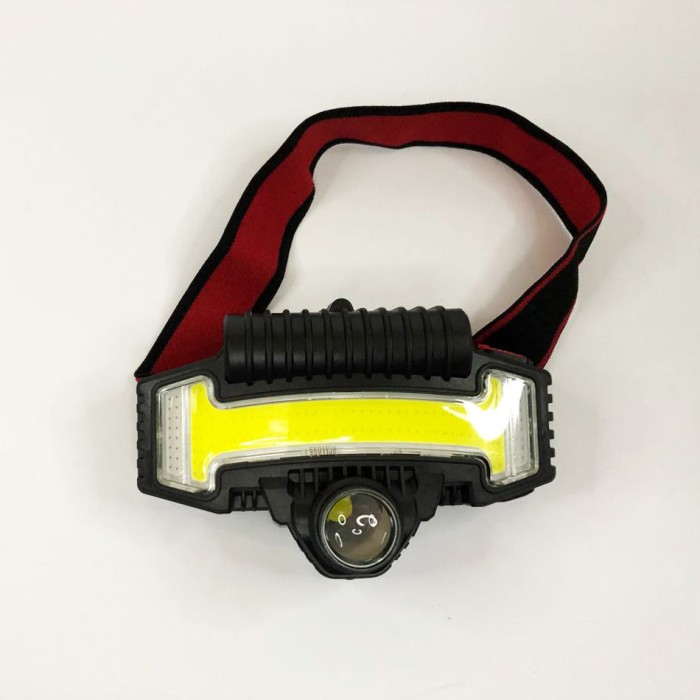 Ліхтарик акумуляторний наголовний Bailong BL-W685-LTS+COB+RGB, Налобний ліхтар з акумулятором ZH-13