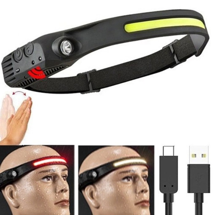 Налобний світильник для точних робіт BL-W689/G28-LM+COB, Ліхтарик діодний налобний KN-34