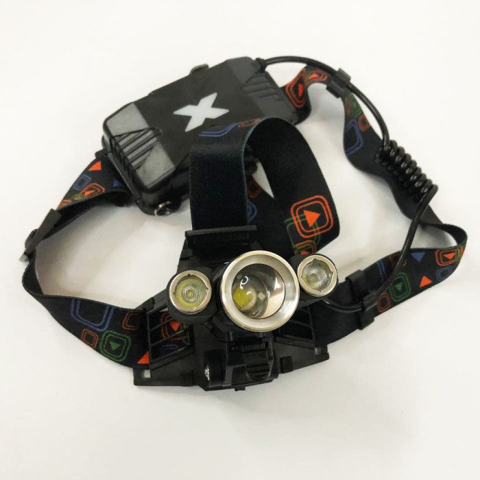 Ліхтар з фіксацією на голові W602-T6-2XPE Bike, Перезарядний налобний ліхтар Head Lamp FE-55