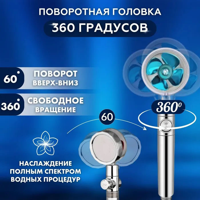 Насадка для душу з спа, Насадка на кран душ Лійка для душу з кнопкою Лійка клапаном RN-35