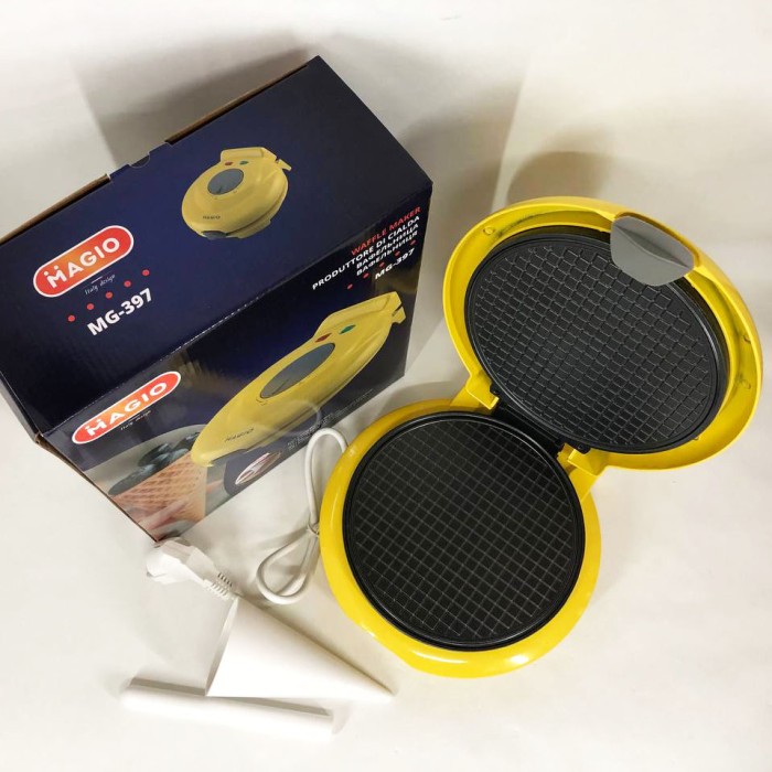 Бюджетна вафельниця Magio, Вафлі з антипригарним покриттям, Вафельниця для десертів YS-69