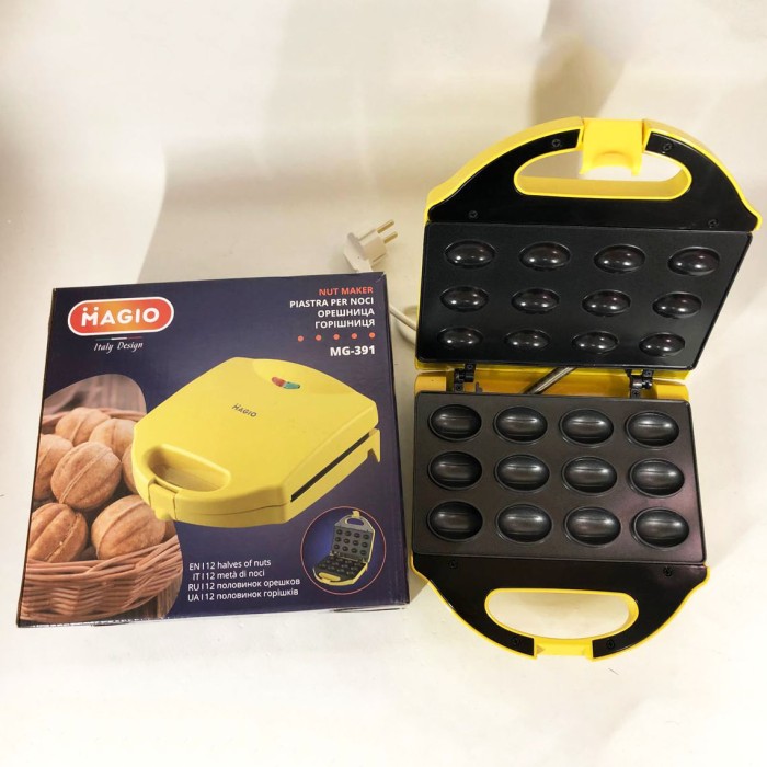 Якісна вафельниця для вафель MAGIO, Вафельниця для тонких вафель з антипригарним FG-59