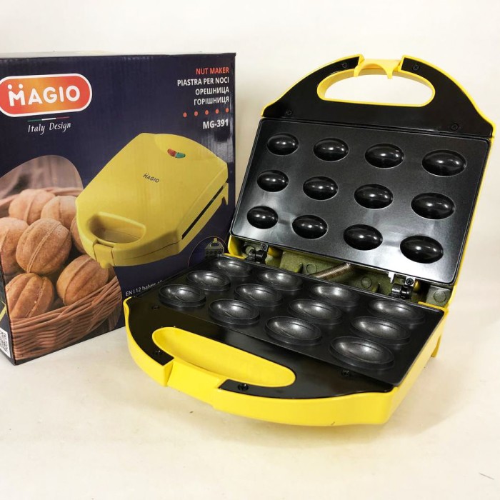 Якісна вафельниця для вафель MAGIO, Вафельниця для тонких вафель з антипригарним FG-59