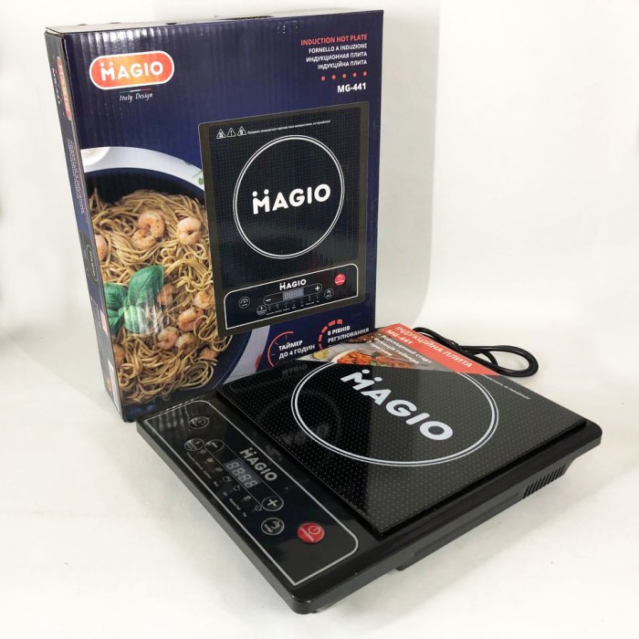 Компактна побутова електроплита MAGIO MG-441 1350 Вт, Маленька електроплита настільна BX-35