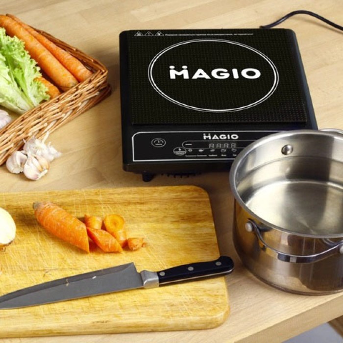 Компактна побутова електроплита MAGIO MG-441 1350 Вт, Маленька електроплита настільна BX-35