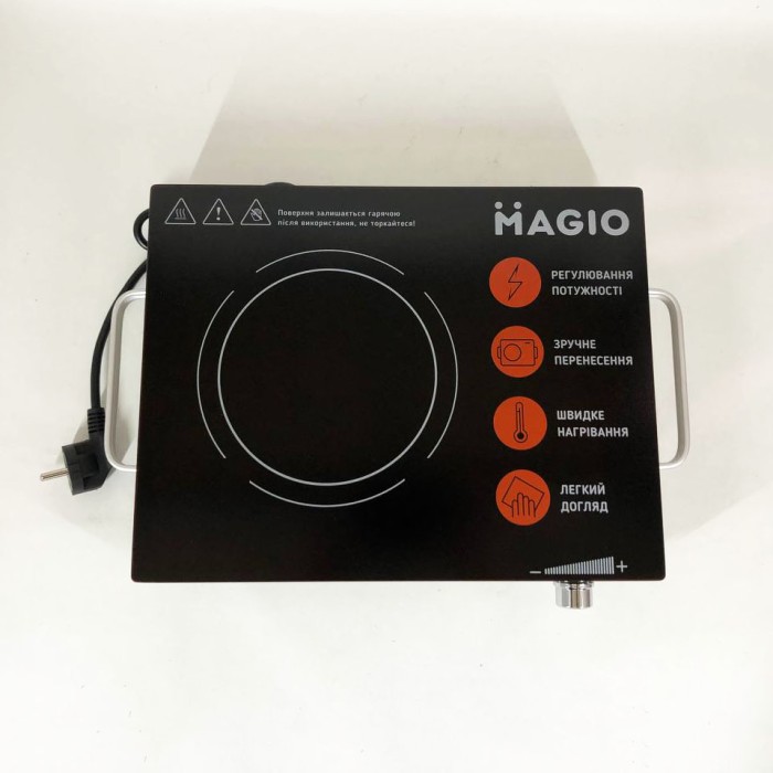Потужна одноконфорочна електроплита MAGIO, Плити настільні для кухні переносні, Електричні електроплити TD-98