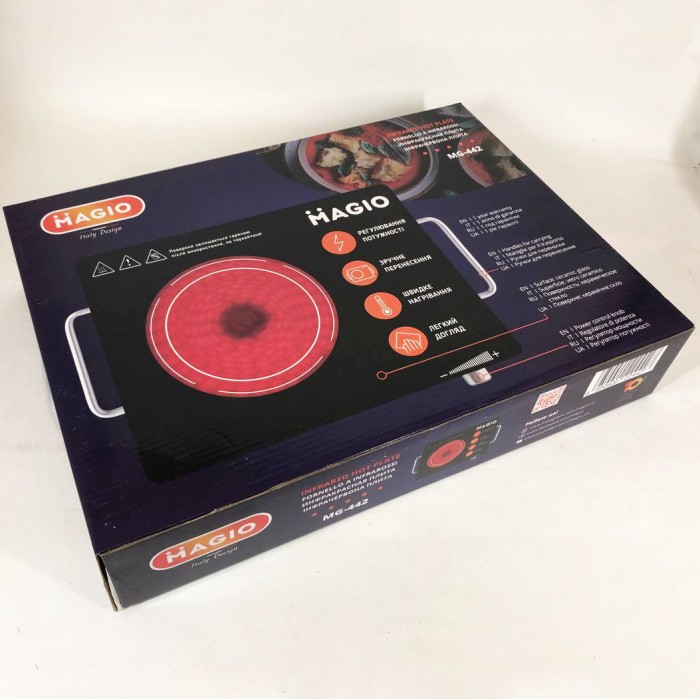 Потужна одноконфорочна електроплита MAGIO, Плити настільні для кухні переносні, Електричні електроплити TD-98