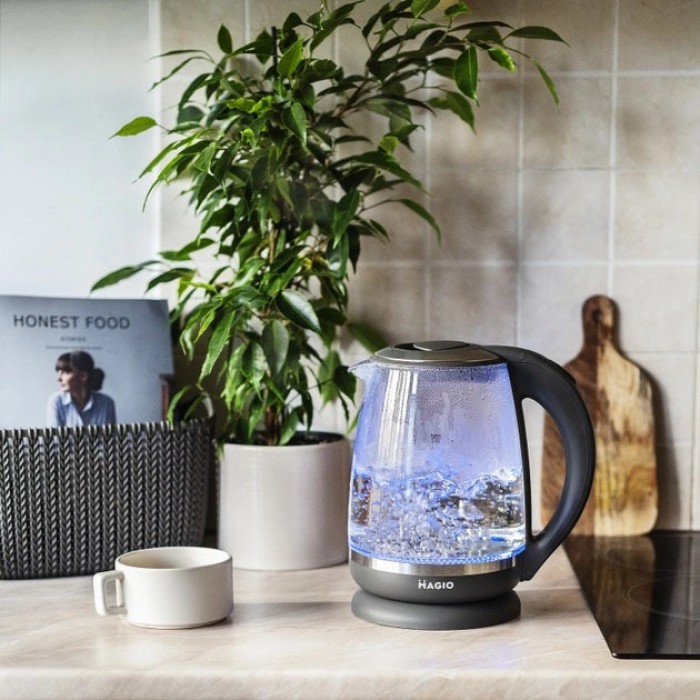 Електричний чайник з функцією автовимкнення 2, Чайник красивий електричний Потужний кухонний DT-73