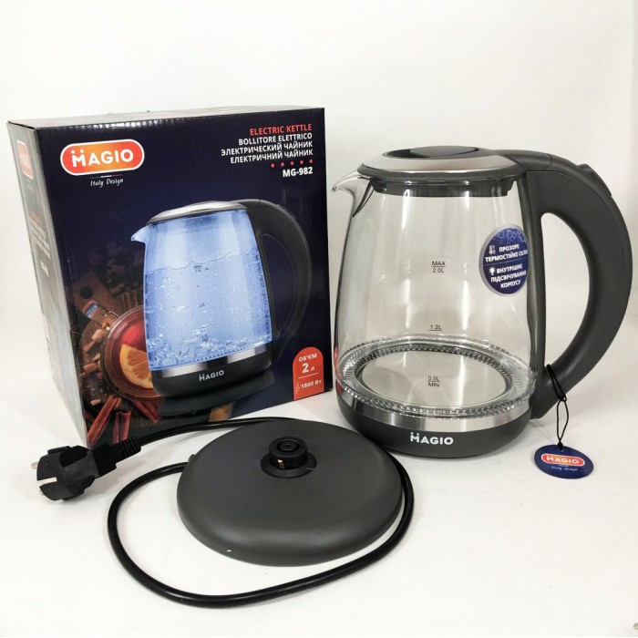 Електричний чайник з функцією автовимкнення 2, Чайник красивий електричний Потужний кухонний DT-73