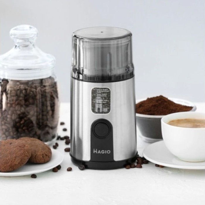 Електрична кавомолка для турки MAGIO MG-201 200 Вт, Кавомолка роторна для подрібнення кавових зерен OX-22