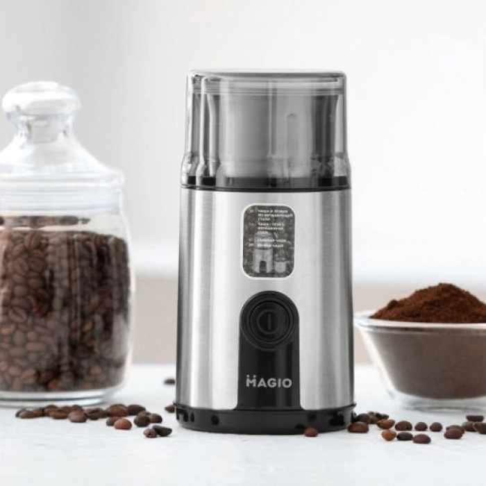 Електрична кавомолка для турки MAGIO MG-201 200 Вт, Кавомолка роторна для подрібнення кавових зерен OX-22