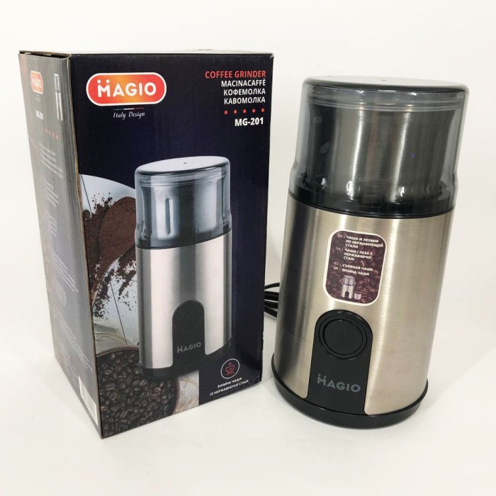 Млин побутовий для перемелювання кави MAGIO, Кавомолка потужна, Багатофункціональна кавомолка VT-20