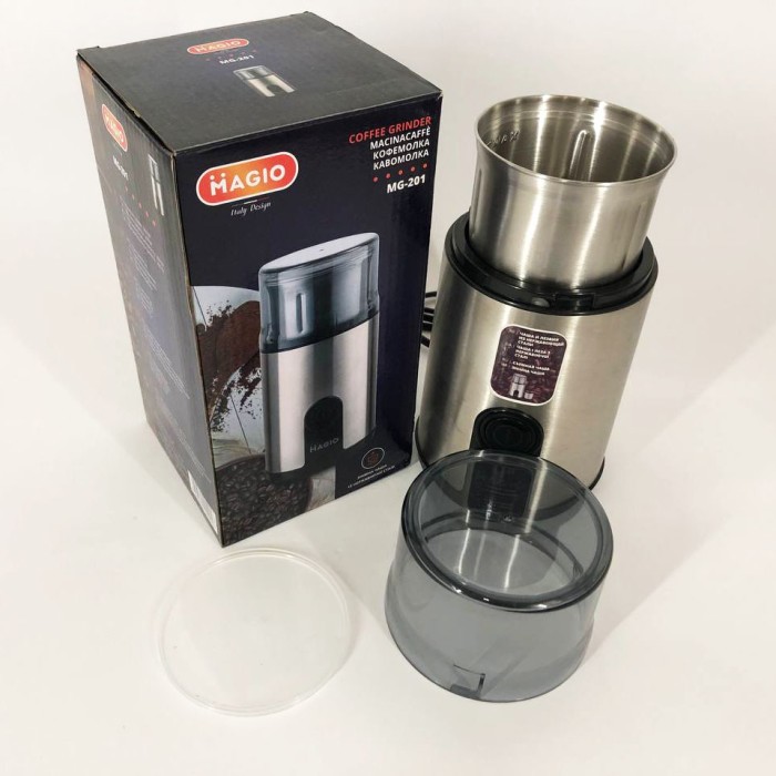 Млин побутовий для перемелювання кави MAGIO, Кавомолка потужна, Багатофункціональна кавомолка VT-20