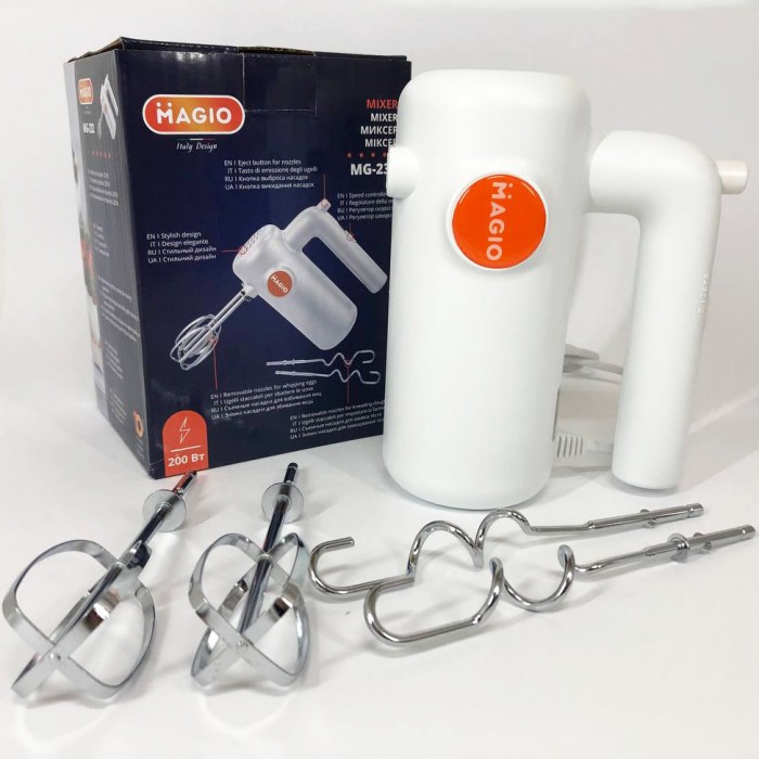Хороший міксер для кухні з віночком MAGIO, Міксер ручний 7 швидкостей Ручний переносний NI-40