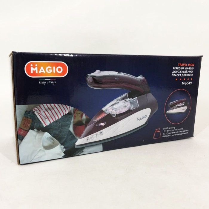 Праска відпарювач для прасування речей Magio MG-549 1100 Вт, Парова праска для прасування одягу JA-26