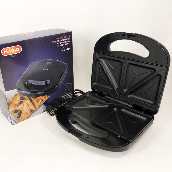 Бутербродниця з антипригарними панелями, Домашня бутербродниця на подарунок KM-43