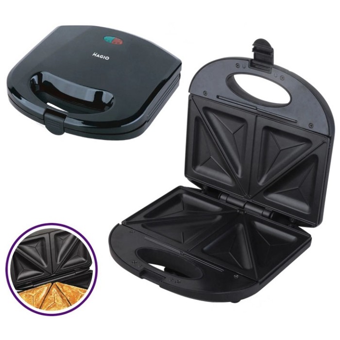 Притискна електробутербродниця, Бутербродниця гриль, Сендвічниця побутова, Ребриста бутербродниця SB-71