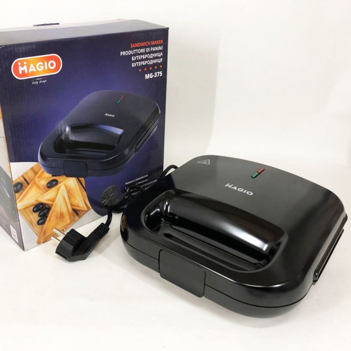 Мультимейкер для бутербродів MAGIO MG-375, Бутербродниця настільна для дому, Електрична сендвічниця AI-81