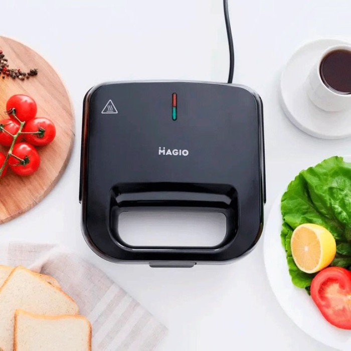 Мультимейкер для бутербродів MAGIO MG-375, Бутербродниця настільна для дому, Електрична сендвічниця AI-81