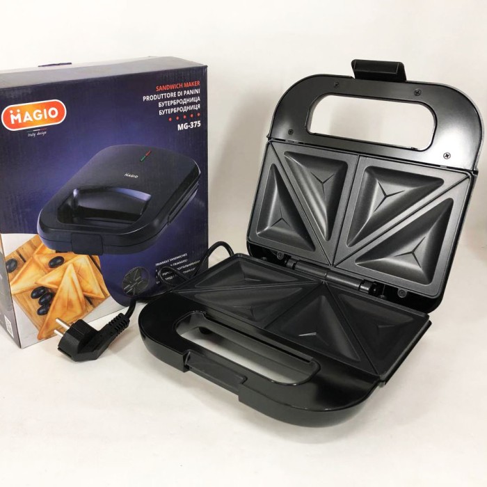 Мультимейкер для бутербродів MAGIO MG-375, Бутербродниця настільна для дому, Електрична сендвічниця AI-81