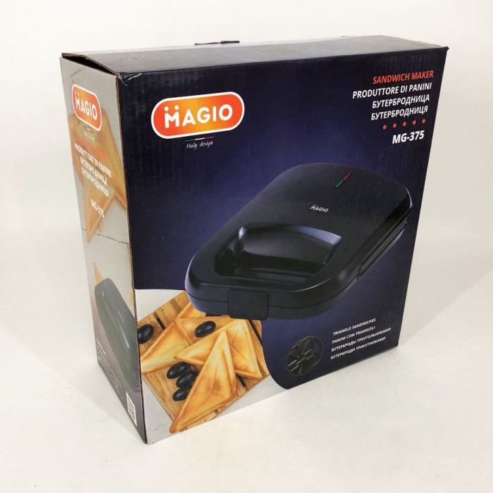Мультимейкер для бутербродів MAGIO MG-375, Бутербродниця настільна для дому, Електрична сендвічниця AI-81