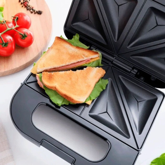 Мультимейкер для бутербродів MAGIO MG-375, Бутербродниця з антипригарними панелями XT-21