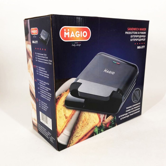 Мультимейкер для бутербродів MAGIO MG-377, Бутербродниця мультимейкер, Електробутербродниця ER-12